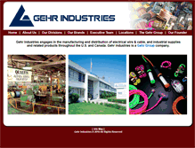 Tablet Screenshot of gehrindustries.com